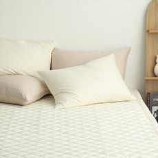 amante 素色棉質絎縫床墊, Natural