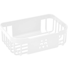 Roywing 多用途免鑽孔壁掛架 長方形, 白色, 1個