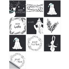 浴室瓷磚裝飾貼紙 10張入, 3