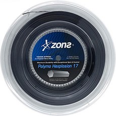 瓊斯網球線 POLYMO HEXPLOSION 17, 黑色