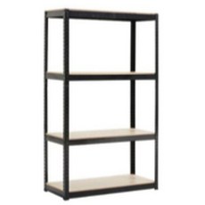 MICASA BONITA 조립식 앵글 5단 선반, 블랙