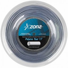 존스 테니스 스트링 POLYMO TOUR 17, 그레이, 1개