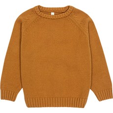 兒童拉克蘭寬鬆版型基本針織衫 CCV75GNT325