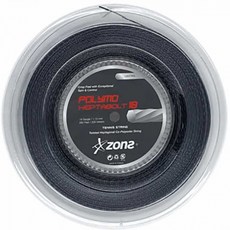 瓊斯網球線 POLYMO HEPTABOLT 18, 黑色