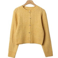 린다샵 여성용 베스볼 베이직 데일리 꽈배기 가디건 cpcd2393k31