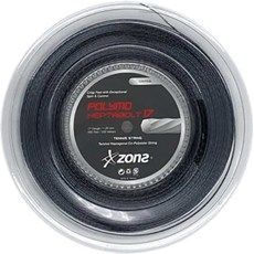 존스 테니스 스트링 POLYMO HEPTABOLT 17, 블랙