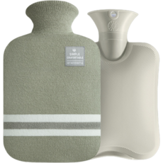 生活愛燙大尺寸保溫水袋熱敷袋 綠色 2000ml, 1個