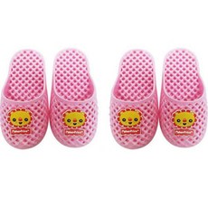 fisher-price 費雪 孩童獅子圖案浴室拖鞋, 粉色, 2組