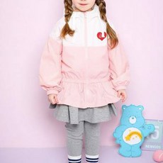 JELISPOON 女童款Care Bears荷葉邊飛行外套