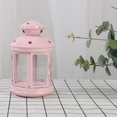 Muzen 歐式鍛鐵燭台, 粉紅色