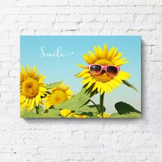 天使市集 向日葵大型畫框 風水油畫 壁掛 B