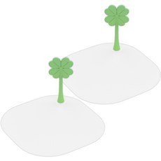 Elliving 四葉草排水口異味阻隔蓋白色, 2個