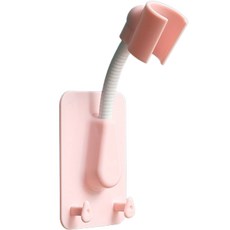 P31 簡易黏貼蓮蓬頭支架 粉紅色, 1個