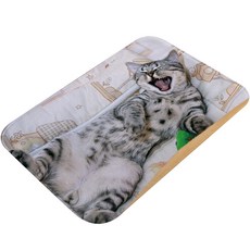 Apilco 3D列印浴室動物吸水墊, E, 1個