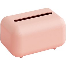 塑膠家用面紙盒, 粉紅色, 1個