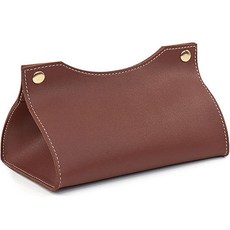 北歐家用皮質紙巾盒, 深棕色, 1個