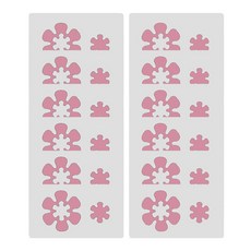 데이소이 다양한 모양 미끄럼 방지 스티커, 06 플라워 핑크, 12개