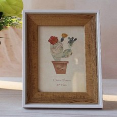 簡約風格室內裝飾相框, 白色 + 胡桃木色