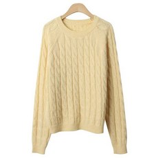 린다샵 여성용 홀리벤 나그랑 울 꽈배기 니트 cpnt4305k31