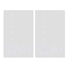 데이소이 다양한 모양 미끄럼 방지 스티커, 03 별 투명, 12개