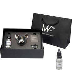 MFUTURE 鬥牛犬車用芳香劑組合 銀色, 1套, 清新棉