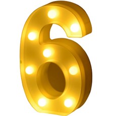 Querdi 字母氣氛燈, 數字 6