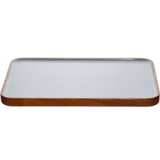 plala 彩色長方形托盤, 淺灰色