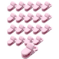 迷你塑膠夾 5mm, 20個, S16 淺粉色