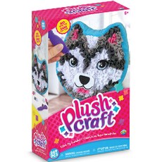 ORB 毛絨手作抱枕 西伯利亞哈士奇, 1個, 混合顏色