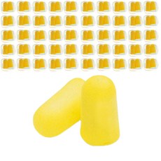 降噪耳塞 黃色+收納盒, 2入, 50組