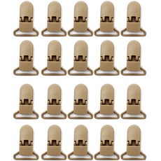 塑膠夾 25mm, 棕色, 20個