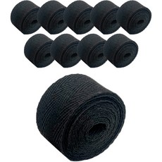 純棉織帶 25mm x 90cm, 10個, 黑色