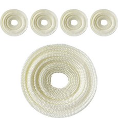 PP 웨이빙끈 25mm x 90cm, 베이지, 5개