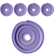 PP 웨이빙끈 25mm x 90cm, 연보라, 5개