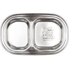 LILFANT Knipni & Friends 2 零食不銹鋼盤, 單色