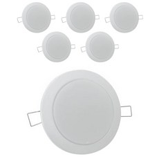 10W KS인증 주광색 고급형 LED 매입등, 6개, 화이트