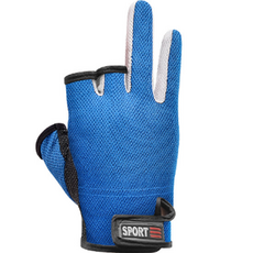 Navida 姜太公釣魚手套 基本款, 藍色, 1個