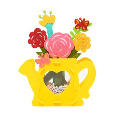 minhwashop 毛氈泡沫球春季花盆製作套組 玫瑰 RDOFB0433, 10套, 混合色