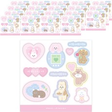 Donna&deco 彩虹花園 11種訊息貼紙, 愛情, 20個