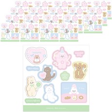 도나앤데코 레인보우가든 11종 메세지 스티커, 20개, 행복감사