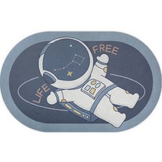 Isabel Home 太空人地墊 40 x 60 cm, 來復易, 1個