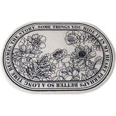 P31 花朵圓形地墊 40 x 60 cm, 1個, C