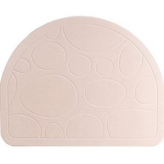 LIVING ON 珪藻土地墊 半圓形鵝卵石, 粉紅色, 1個