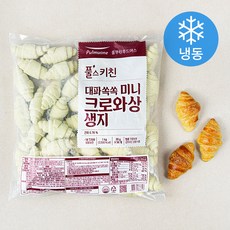 풀스키친 대파쏙쏙 미니 크로와상 생지 (냉동), 1kg, 1개