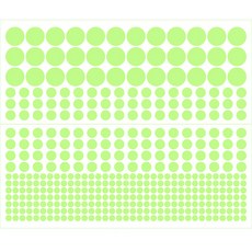 P31 圓點螢光重點貼紙, 單一顏色