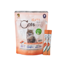 짜먹는캐츠랑 간식 60p, 혼합맛(참치/연어), 840g, 1개