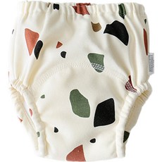 조이멀티 아동용 크림패턴 레몬 공룡 배변훈련팬티, 컬러돌, 1개