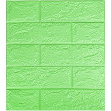 P31 3D立體磁磚壁貼, 1個, 綠色