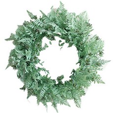 自然和諧野花滿天星牆飾室內花環租賃大號, 紫蕨花