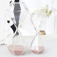 用於 ONMAKER 室內配件的簡單玻璃沙漏 M, 棕色
